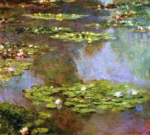 Water-Lilies 52 by Claude Monet - Oil Painting Reproduction