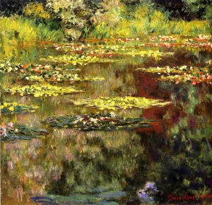 Water-Lilies 55 by Claude Monet - Oil Painting Reproduction