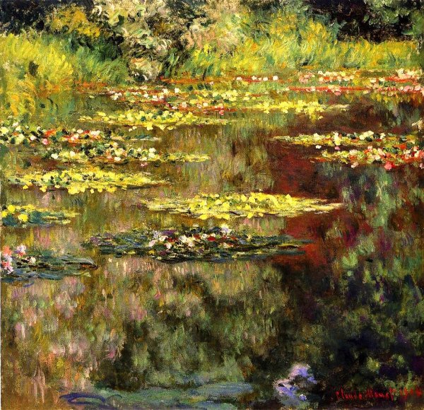 Main Product Photo of Water-Lilies 55 Painting by Claude Monet