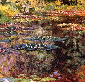 Water-Lilies 56 Oil Painting by Claude Monet - Bestsellers