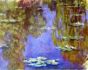 Water-Lilies 58 by Claude Monet - Oil Painting Reproduction
