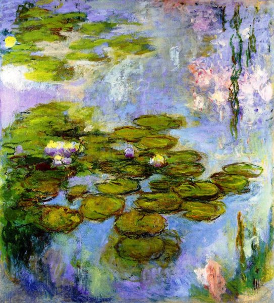 Main Product Photo of Water-Lilies 9 Painting by Claude Monet