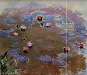 Water-Lilies Detail by Claude Monet Oil Painting
