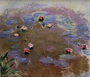 Water-Lilies Detail by Claude Monet - Oil Painting Reproduction