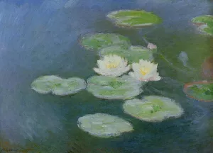 Water-Lilies, Evening Effect by Claude Monet - Oil Painting Reproduction