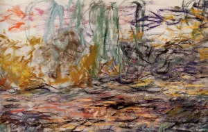 Water-Lilies Left Half by Claude Monet Oil Painting