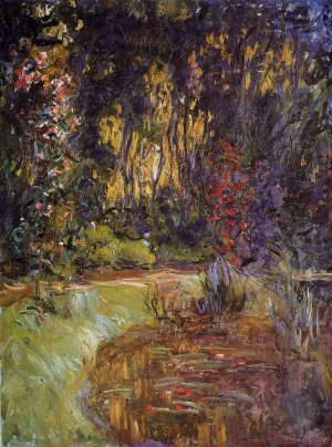 Water-Lily Pond at Giverny Oil painting by Claude Monet