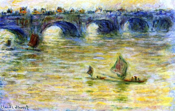 Waterloo Bridge 2 by Claude Monet - Hand-Painted Oil Painting Reproduction