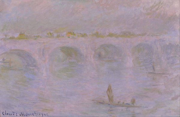 Main Product Photo of Waterloo Bridge in London  Painting by Claude Monet