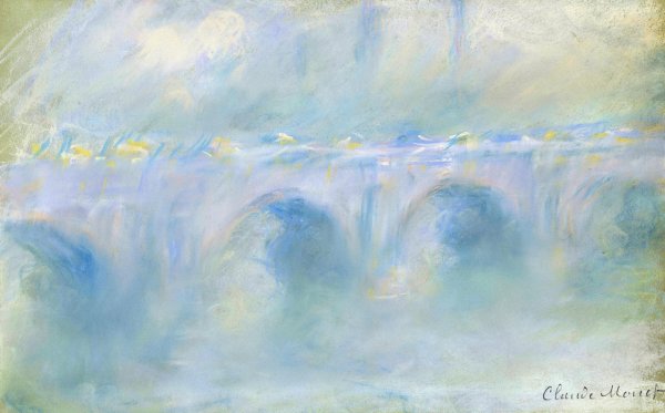 Main Product Photo of Waterloo Bridge  Painting by Claude Monet