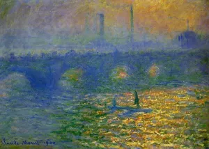 Waterloo Bridge, London by Claude Monet - Oil Painting Reproduction