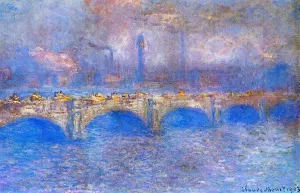 Waterloo Bridge, Sunlight Effect 3 by Claude Monet - Oil Painting Reproduction