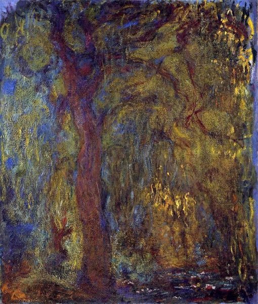 Weeping Willow 5 by Claude Monet - Hand-Painted Oil Painting Reproduction