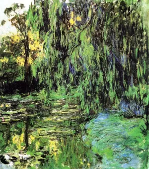 Weeping Willow 9 by Claude Monet - Oil Painting Reproduction