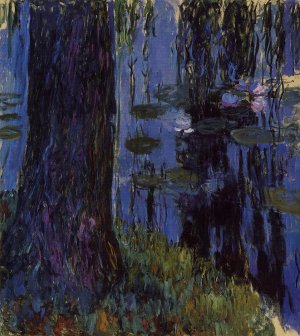 Weeping Willow and Water-Lily Pond Oil painting by Claude Monet