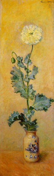 White Poppy by Claude Monet Oil Painting