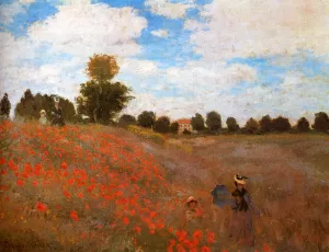 Wild Poppies, Near Argenteuil by Claude Monet Oil Painting