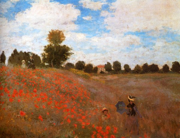Main Product Photo of Wild Poppies, Near Argenteuil Painting by Claude Monet