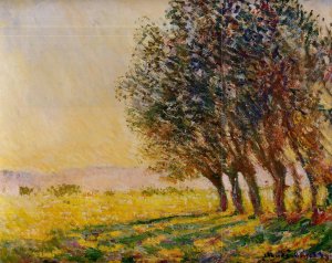 Willows at Sunset Oil painting by Claude Monet