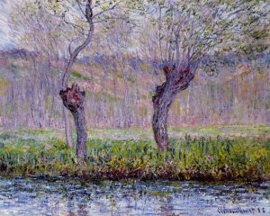 Willows in Springtime by Claude Monet Oil Painting