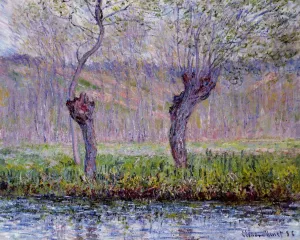 Willows in Springtime by Claude Monet Oil Painting
