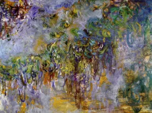 Wisteria (Right half) - Claude Monet painting by Claude Monet