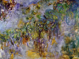 Wisteria (Right half) - Claude Monet by Claude Monet Oil Painting