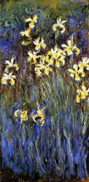 Yellow Irises by Claude Monet Oil Painting