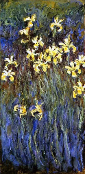 Yellow Irises by Claude Monet - Oil Painting Reproduction