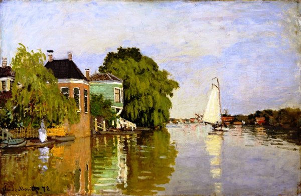 Main Product Photo of Zaandam Detail Painting by Claude Monet