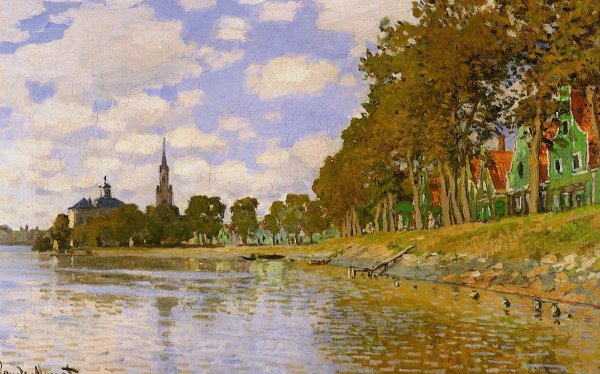 Zaandam by Claude Monet - Hand-Painted Oil Painting Reproduction