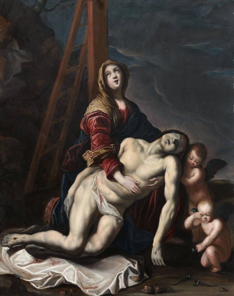 Main Product Photo of Pieta  Painting by Claude Vignon