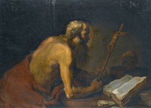 Saint Jerome by Claude Vignon Oil Painting