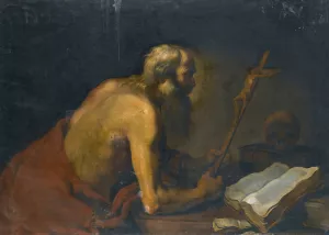 Saint Jerome by Claude Vignon Oil Painting