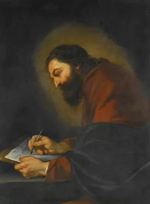 Saint Mark by Claude Vignon Oil Painting