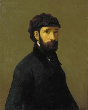 Self-portrait by Claudi Lorenzale Oil Painting