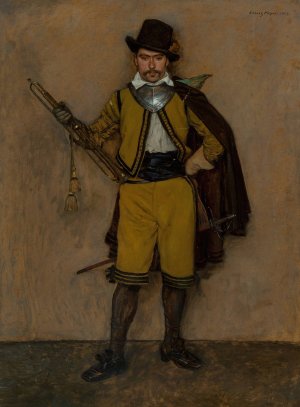 Soldier by Claus Meyer Oil Painting