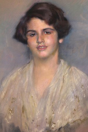 Dame mit Pagenschnitt by Clemens Von Pausinger Oil Painting