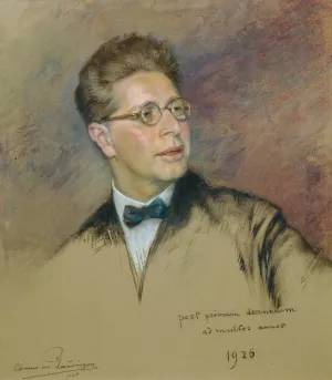 Der Musikpadagoge und Musikkritiker Prof. Josef Reitler by Clemens Von Pausinger Oil Painting
