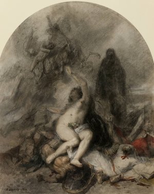 Allegory of War by Clement-Auguste Andrieux Oil Painting