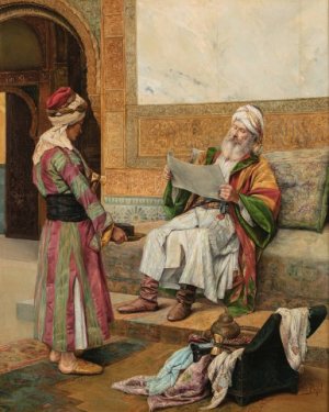 The Messenger by Clement Pujol De Guastavino Oil Painting