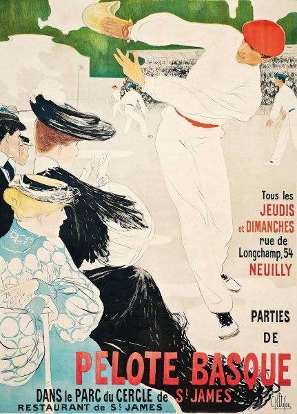 Main Product Photo of Pelote Basque  Painting by Clementine Helene Dufau