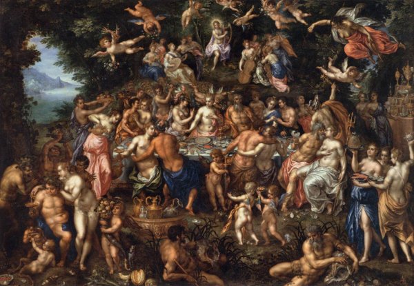 The Nuptials of Thetis and Peleus by Clerck Hendrick De - Hand-Painted Oil Painting Reproduction