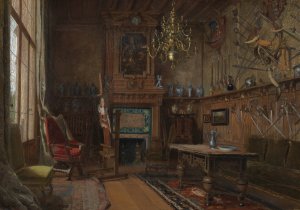 Het atelier in de villa van het echtpaar Willet-Holthuysen te Le Vesinet by Coen Metzelaar Oil Painting