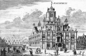 View of the Stadhuis Town Hall of Delft