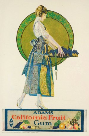 Adams fruit gum by Coles Phillips Oil Painting