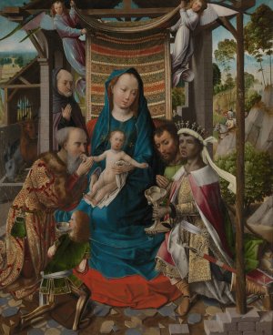 The Adoration of the Magi by Colijn De Coter Oil Painting