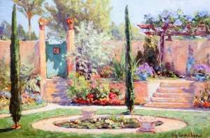 A Garden Path by Colin Campbell Cooper Oil Painting