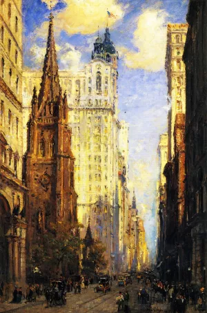 Broadway by Colin Campbell Cooper - Oil Painting Reproduction
