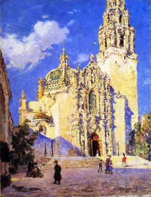 California State Building, San Diego Exposition by Colin Campbell Cooper Oil Painting